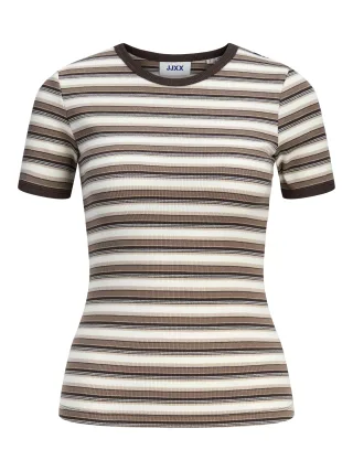 JJXX - JXFRANKIE STR SS STRIPE TEE JRS vanilla ice - Gr. - L