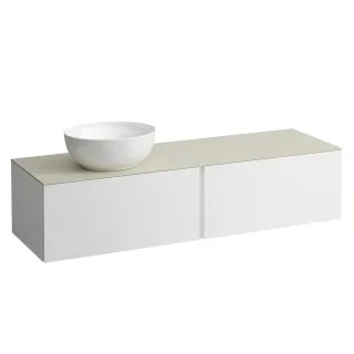 LAUFEN Waschtischunterschrank und Waschtischplatte ALESSI 500x1600x370  H4313550979991