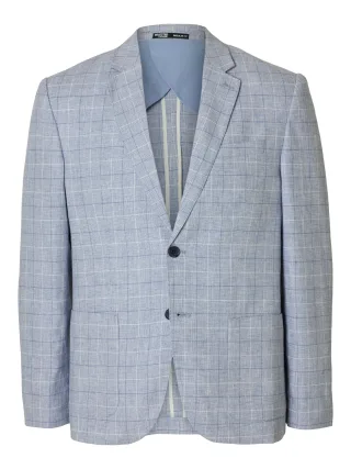 SELECTED MEN - SLHREG-MALIK SUN DSGN BLZ light blue - Gr. - 50