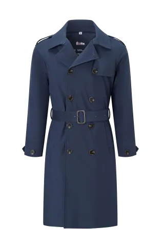 flotte - Wasserdichter Trenchcoat - Montaigne blau - Gr. - L