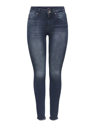 ONLY - ONLBLUSH MID SK ANK RW DNM REA409 NOOS Blue Black Denim - Gr. - XL/30