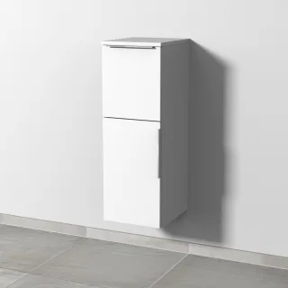 Sanipa 3way Mittelschrank mit 1 Tür und 1 Auszug, Weiß-Soft, UM12443 UM12443
