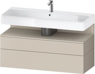 Duravit Qatego Waschtischunterbau wandhängend Taupe Supermatt 1190x470x590 mm - QA4396083830000 QA4396083830000