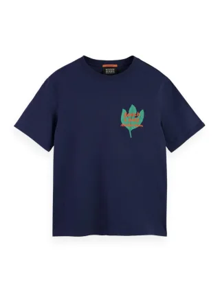 Scotch & Soda - Regular Fit T-shirt blau - Gr. - XXL