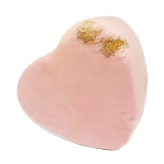 Bomb Cosmetics Pink Rosebud Heart Bath Blaster -