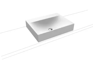 Kaldewei Aufsatzwaschtisch SILENIO Mod.3042, 600x460, alpinweiß matt,PEFF,AD,oÜL  904106313711