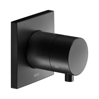 Keuco IXMO Black Selection Umstellventil, eckig, m. Comfort Griff schwarz matt 59548371002