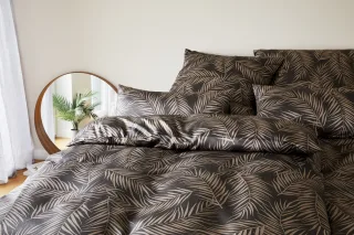 Elegante Bettwäsche "Maison Leaves" 2 Stk. angenehmes Hautgefühl