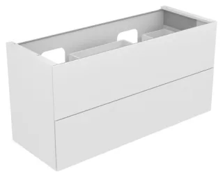 Keuco Waschtischunterschrank Edition 11 31264, 2 Front-Auszüge Bel., cashmere/Glas cashmere satinier 31264280100
