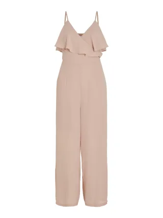 VILA - VIELKE V-NECK STRAP JUMPSUIT/BM/DC misty rose - Gr. - 38