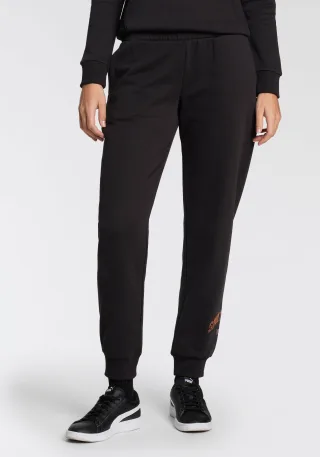 PUMA Jogginghose "ESS+ LOGO LAB PANTS FL" mit Eingrifftaschen, mit WarmCELL Technologie, elastischer Bund