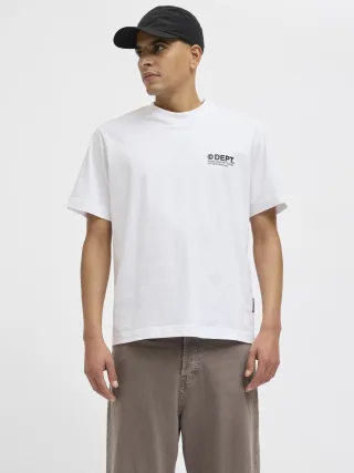 JACK&JONES - JCODYNAMIC DUST TEE SS CREW NECK LN bright white - Gr. - S