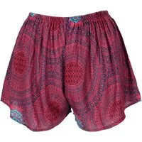 Guru-Shop Hose & Shorts Leichte Pantys, Print Shorts - rot alternative Bekleidung