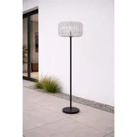 Leco LED Außen-Stehlampe Gartenleuchte Terrassenleuchte LED Solar Stehleuchte BELLA, LED fest integriert, warmweiß, 2700k, LED Solarleuchte