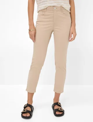 Brax Damen Five-Pocket-Hose Style MARY S ALMOND, Beige, Gr. 44
