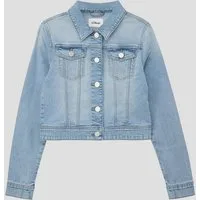 s.Oliver Funktionsjacke Indoor-Jacke Indoor-Jacke aus Denim mit Waschung und Used-Effekt