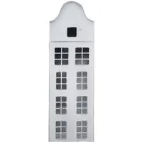 Grafelstein Kerzenlaterne Laterne MAISON weiß shabby chic Metallhaus zum Beleuchten H41cm Dekoha