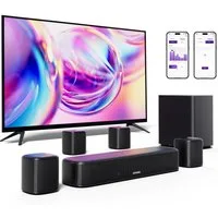 Ultimea Aura A40 7.1 Soundsystem 7.1-Kanal Virtual Surround Soundbar (Bluetooth 5.3, 330 W, Soundbar für TV Geräte mit App Steuerung)