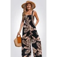 Cupshe Jumpsuit Eckiger Ausschnitt Ärmellos Gerades Bein