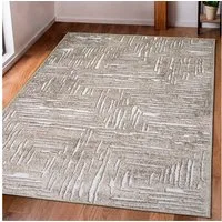 OTTO home Teppich Navid, rechteckig, Höhe: 9 mm, Kurzflor, Hoch-Tief-Struktur, 3D-Design, modern, pflegeleicht