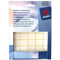 Avery Zweckform Etiketten 760x Universal Klebe-Etiketten Weiß 18x22mm, Aufkleber Labor Selbstklebend Ablösbar Blickdicht