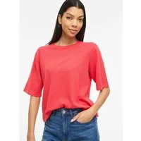 Vila Kurzarmpullover VIMALU O-NECK 2/4 KNIT TOP-NOOS