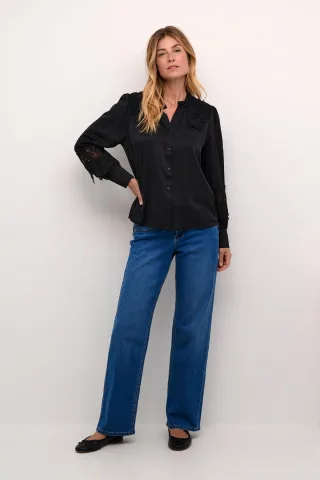 Langarm - Hemd Regular fit Pitch Blac
