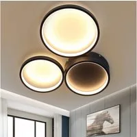 ZMH LED Deckenleuchte 3/4 Flammig Ring Fernbedienung Schlafzimmer, warmweiß-nicht dimmbar, LED fest integriert, Warmweiß, 3000K