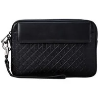 Calvin Klein Kulturbeutel REFINED EMBLEM MIX POUCH W/ HAND, Unisex MiniBag, Hygienebeutel mit stylischer CK-Logoprägung