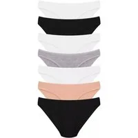Dominant Bikinislip Damenunterwäsche (Packung, 7-St) aus elastischer Baumwolle bequem atmungsaktiv