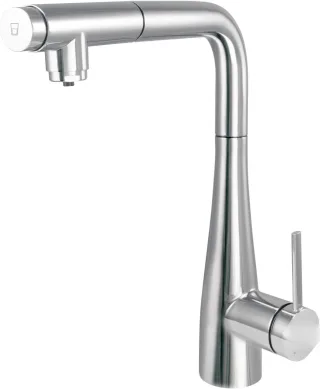Neuesbad Armatur mit Ausziehbrause und Wasserfilter Anschluss, Chrom NB1DEBRE075M1