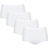 sloggi Maxislip Basic+ mit elastischer Mäusezähnchenkante im 4er Pack