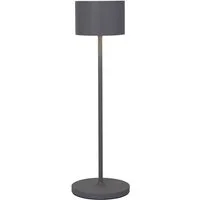 blomus LED Tischleuchte -FAROL- Mobile LED-Tischleuchte: Akku Leuchte für Innen & Außen, LED fest integriert, Warmweiß, 3000 Kelvin, 40Std. Brenndauer, IP54, Warmweiß, Akku, Outdoor, 115 Lumen