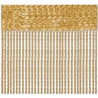 Bestlivings Vorhang, Stangendurchzug, halbtransparent, Fadengardine mit Stangendurchzug in 140cm x 240cm (BxL)