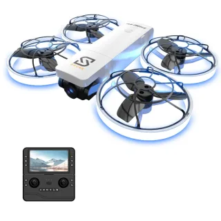 S32 WiFi FPV with Folded 4.3" LCD Screen Controller HD Camera Servo Gimbal Optical Flow Hover Brushless LED Foldable Poc