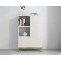 OTTO home Highboard Maryd, Kommode, Midischrank, m. Glas- u. Holztüren, Einlegeböden, Breite 80cm