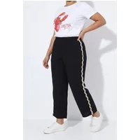 MIAMODA Culotte Hose weites gerades Bein Wellen-Seitenstreifen