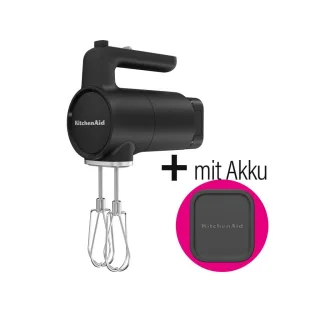 KitchenAid Go Cordless Handrührer 5KHMR762BM - Matt Schwarz -...
