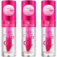 Essence Lipgloss HYDRA KISS LIP OIL, 3-tlg., mit hochglänzendem Finish
