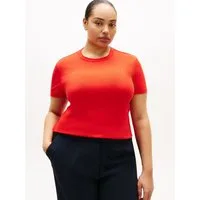 Tommy Hilfiger Curve T-Shirt CRV SLIM CODY C-NK SS in großen Größen