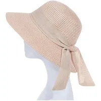 Adel Accessoires Sonnenhut Trendiger Damenhut mit Schleife, Strohhut in Einheitsgröße