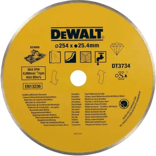 DEWALT Eco4 Diamanttrennscheibe für stationäre Fliesensägen Stein - DT3734-XJ