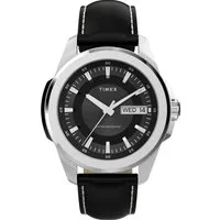 Timex Quarzuhr ESSEX TW2Y20600AJ, Armbanduhr, Herrenuhr, Lederarmband, Datum, Leuchtzeiger