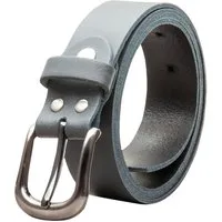 COLOGNEBELT Ledergürtel OM324-SL-Grau MADE IN GERMANY, Grau Kürzbar, 100 % Echtleder, Unisex