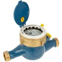 Schlösser Wasserzähler Hauswasserzähler MNR 3/4 Zoll DN 20 Q3=4, R80, Baulänge 190 mm, (inkl. Dichtung), zur Wasserzählermontage