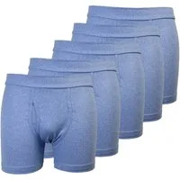 Toker Collection® Boxershorts Herren Slip Schlüpfer mit Bein und Eingriff Unterhose (Saprpackung, 5er Pack) Softbund