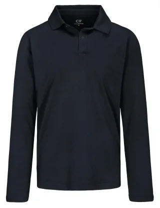 COMMANDER Finest Clothing - 2-Knopf Polo-Shirt, 1/1 Arm dark navy - Gr. - M