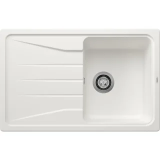 Blanco Sona 45 S Spüle 519665 78 x 50 cm, PuraDur weiß, reversibel, ohne Ablauffernbedienung