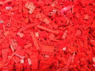 1 kg LEGO® ca.700 rote Teile LEGO Kiloware Steine, Platten, Sonderteile