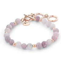 Tamaris Armband Purple Quarz Armband Edelstahl